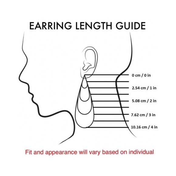 Minimalist gold tone earrings - Picture 4 of 4